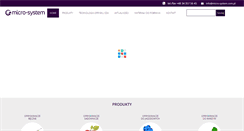 Desktop Screenshot of micro-system.com.pl